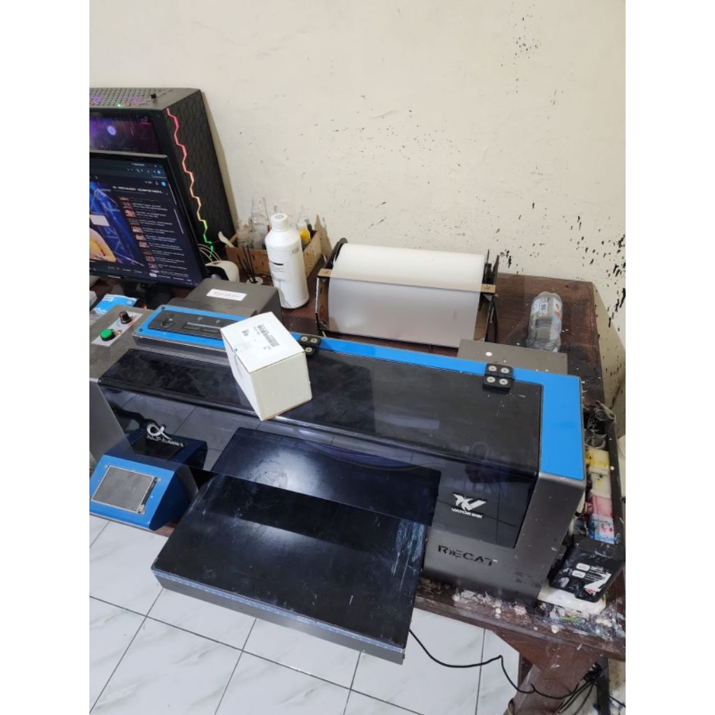 Printer Mesin Sablon DTF A3 Riecat Gen 3 Bekas Head Baru