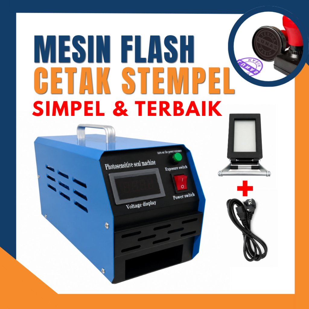 Mesin Flash Stempel 360 Watt 2200J | Alat Cetak Stempel Flash | Mesin Pembuat Stempel + Clamper