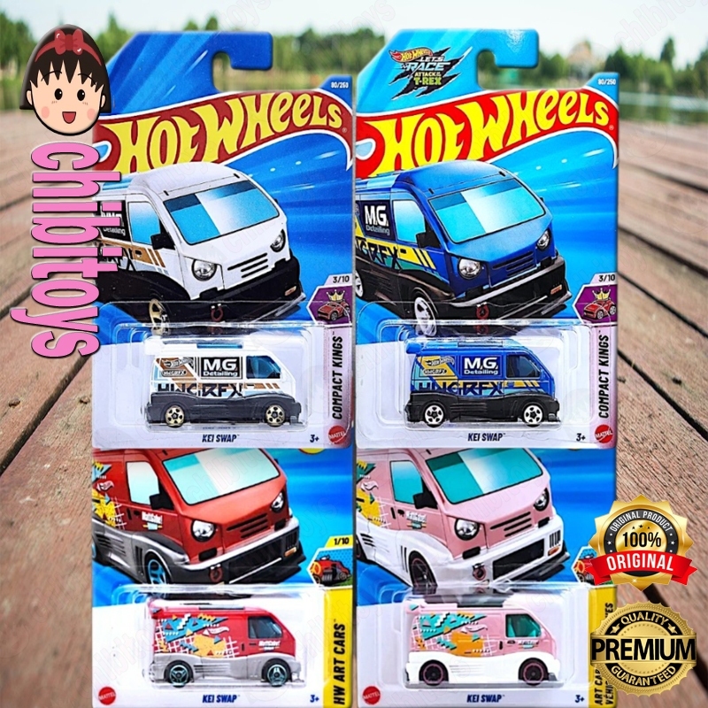 Hot Wheels Kei Swap Merah Pink Putih Biru Mattgabe Diecast Mobil Van