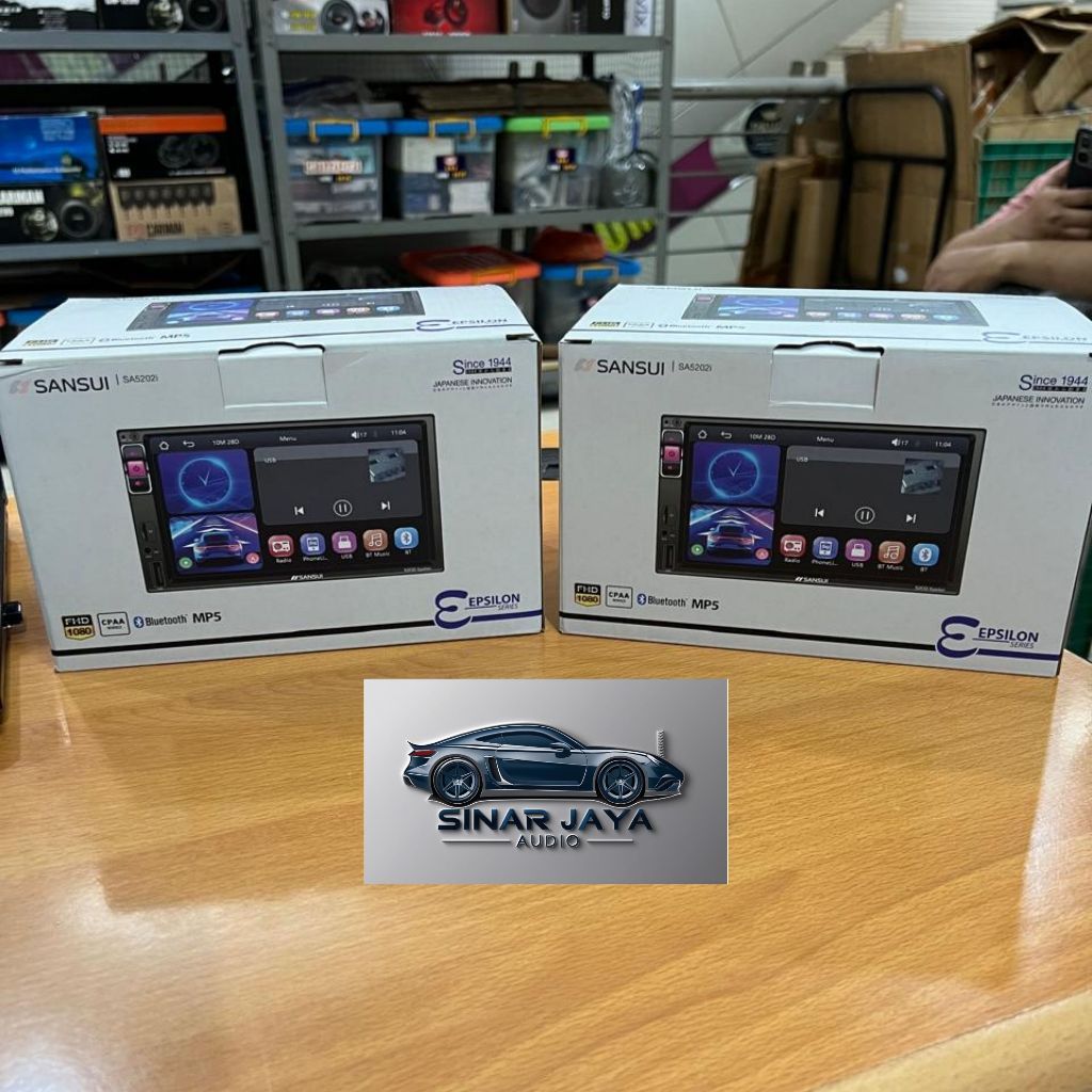 Sansui Epsilon Series SA5202i | Head Unit Double Din Deckless MP5 CarPlay Android Auto 7 inch