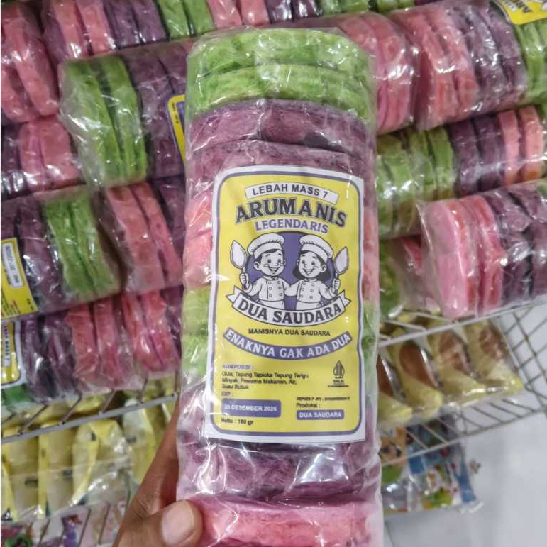 ARUM MANIS Kerupuk Rambut Nenek Rasa Manis 180g Tanpa Pengawet Untuk Semua Usia