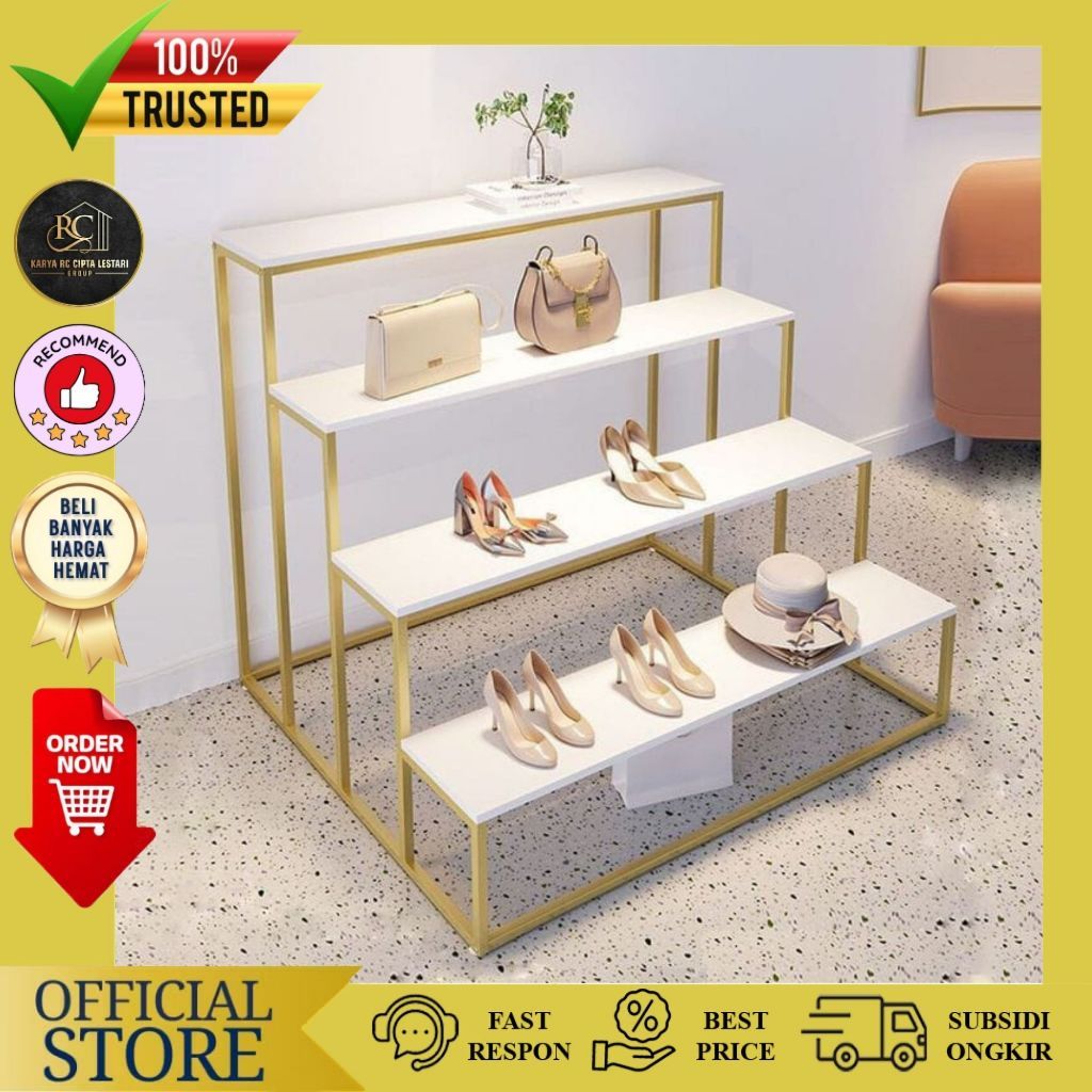 Rak Sepatu Tas Display Stand Display Toko