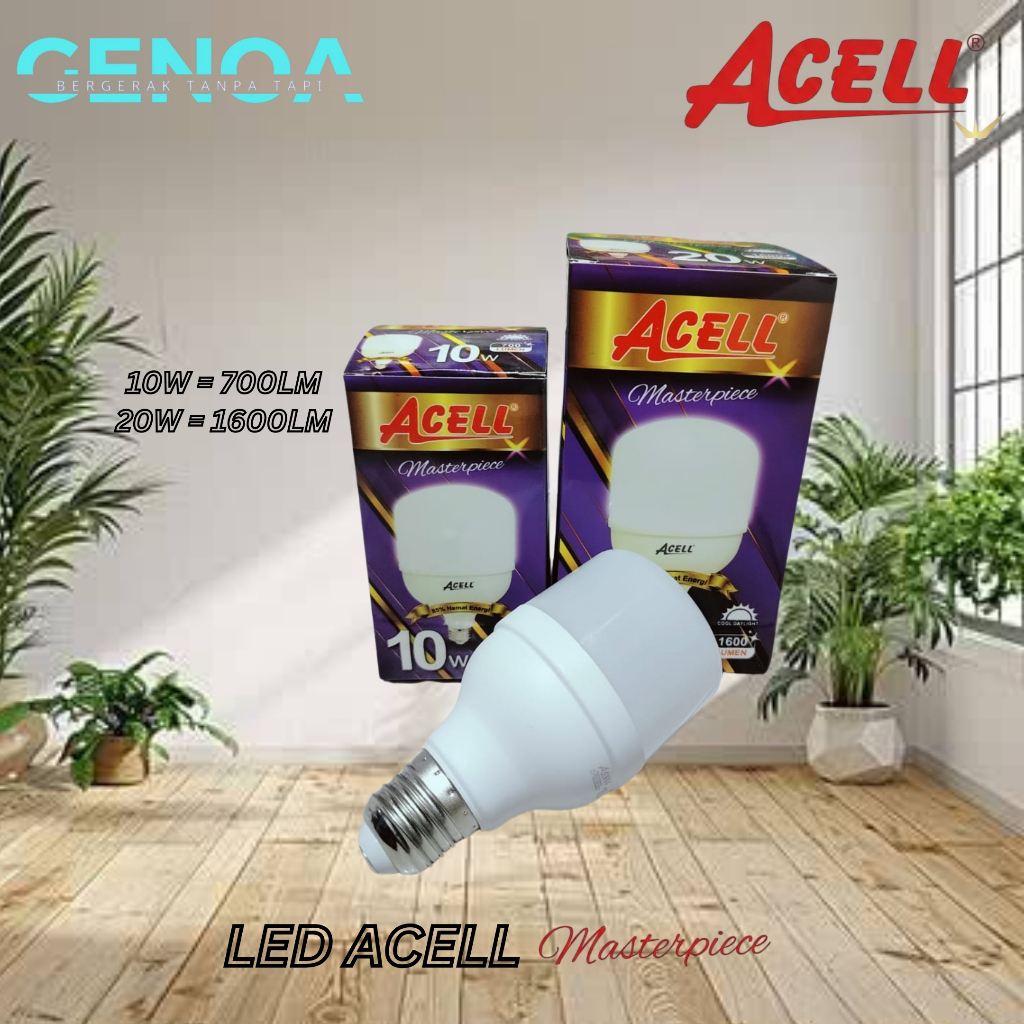 Lampu Led ACELL Type MASTERPIECE 10watt 20watt Coolwhite Cahaya Putih Lampu Murah