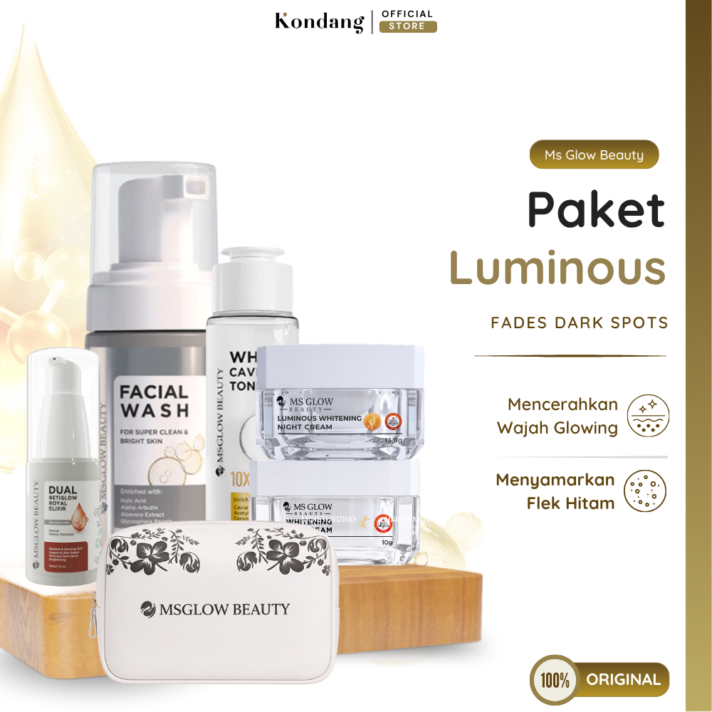 NS GLOW PAKET WAJAH LUMINOUS Skin Care Original Perawatan Wajah Glowing Penghilang Flek Hitam Bekas 