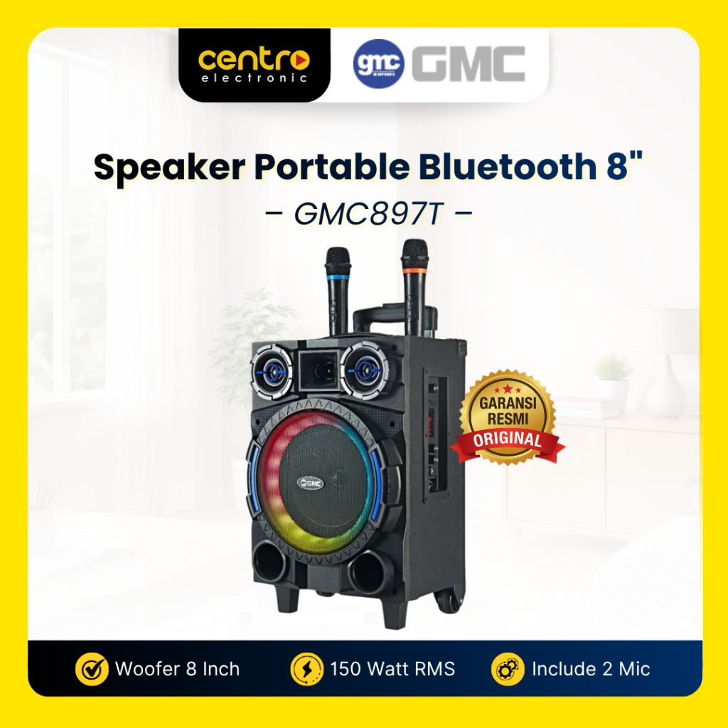 Speaker Portable GMC Bluetooth | Speaker Portable Include Mic Wireless | GMC883F GMC883K GMC883L GMC