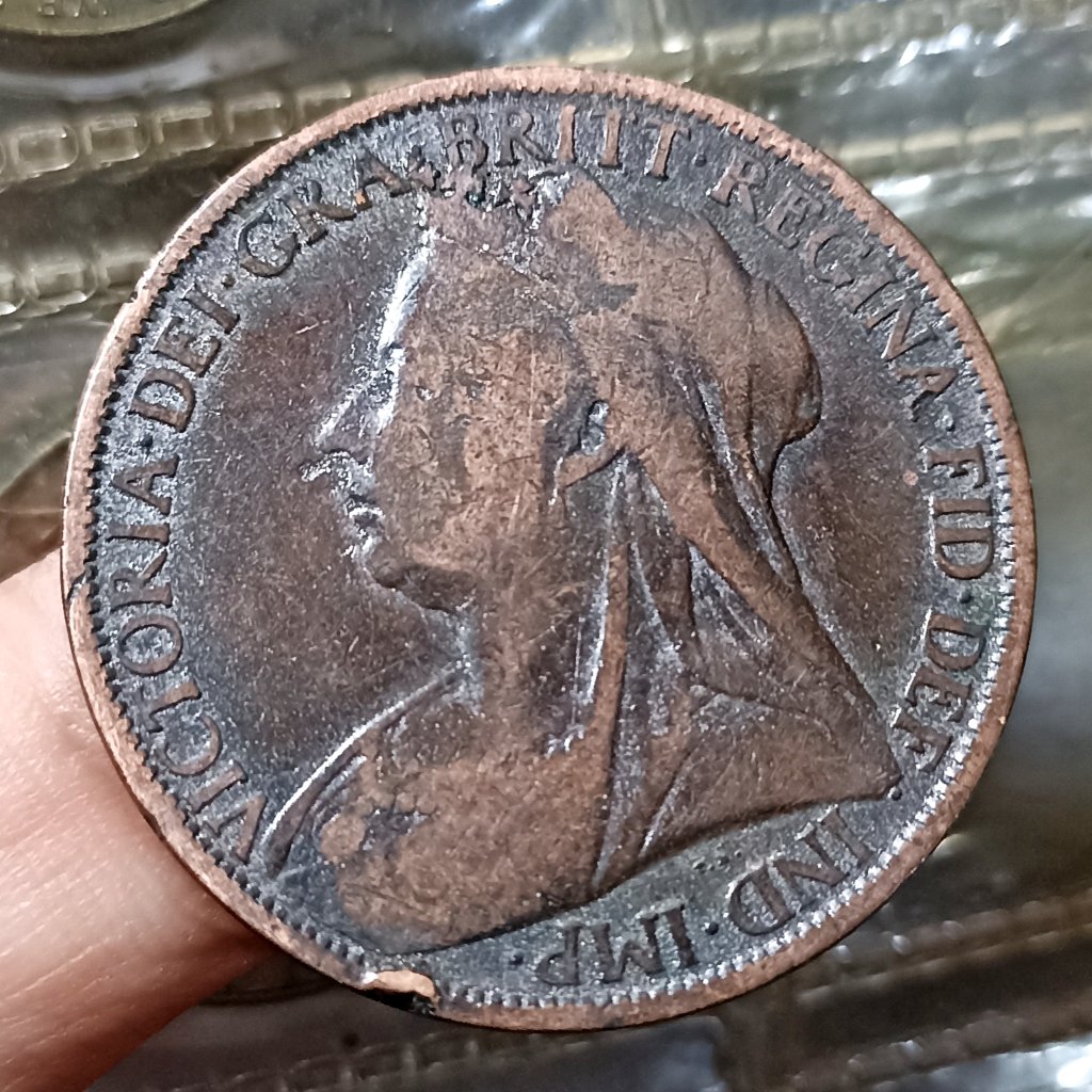 Koin Kuno Inggris (UK) 1 Penny - Queen Victoria Tahun 1899