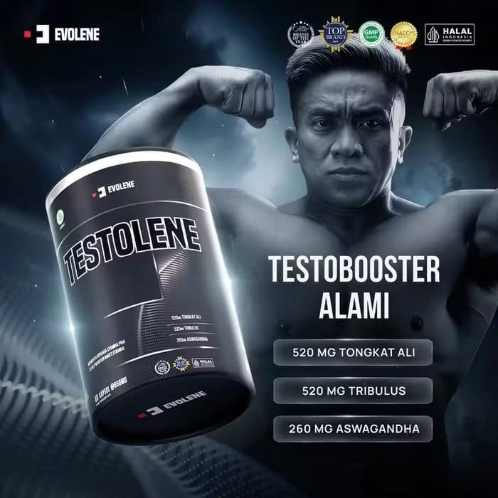 Evolene Testolene - Suplemen Testosteron Booster 120 Kapsul