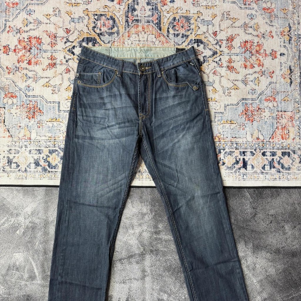JACK & JONES Celana Panjang Jeans Biru Size 33 Denim Dark Blue