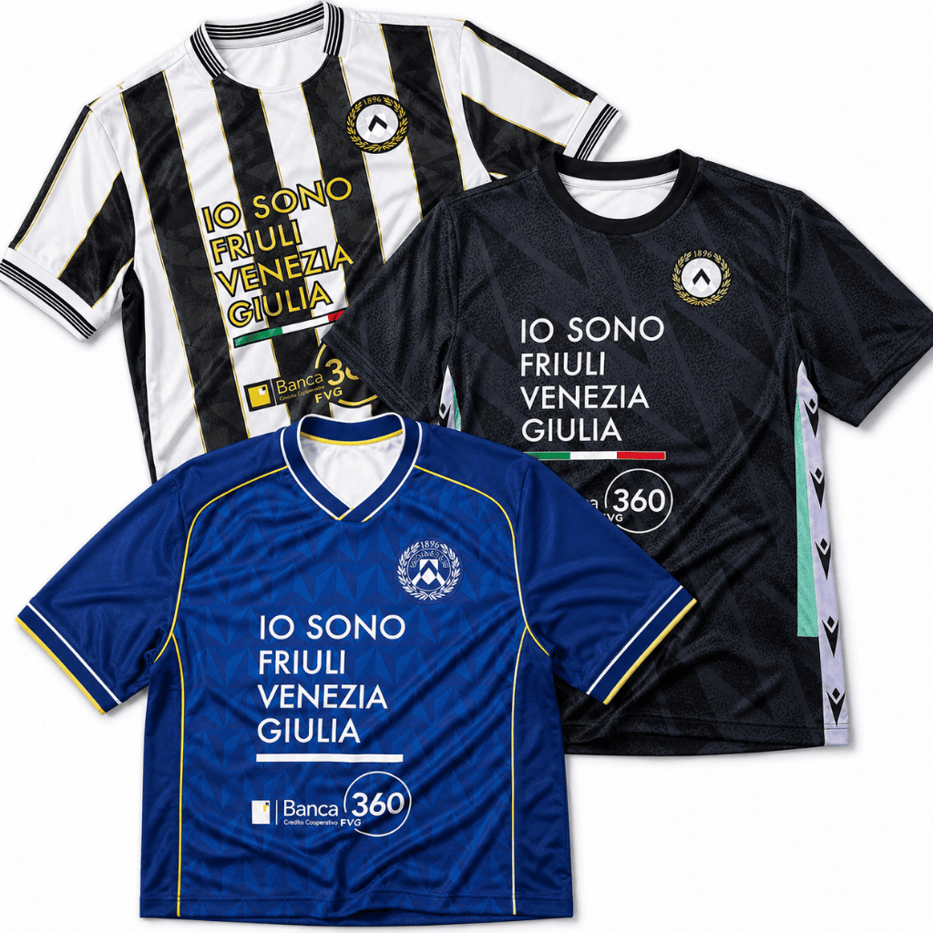 Jersey Baju Kaos Printing Udinese Home Away Third 2026 2027