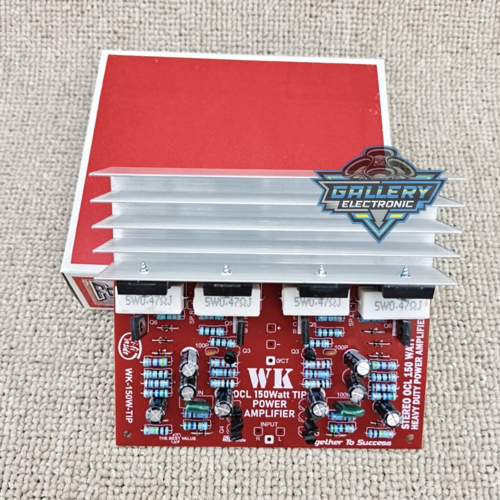 Driver Power Stereo OCL 150 watt 150w lengkap TIP final ST + Heatsink tebal