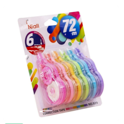 Doxdoc-6pcs Tipex Tip X Pita Koreksi Pena Correction Tape GanS-ST0453 perlengkapan sekolah