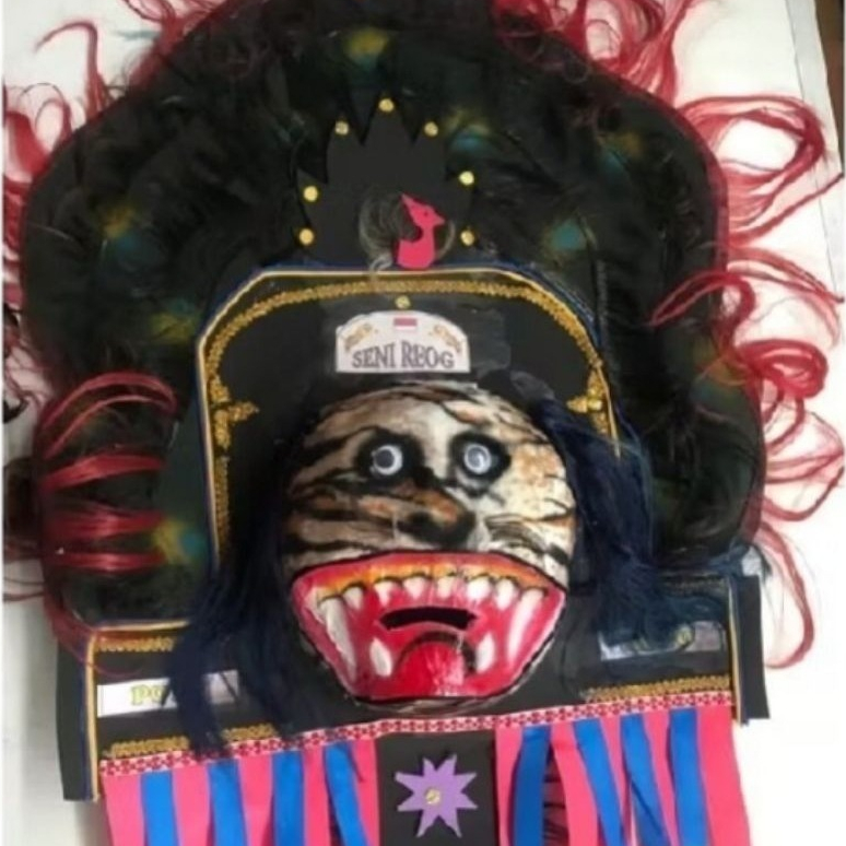 READY Topeng Reog Ponorogo / Topeng Reog Bulu Macan Pentas Seni Jaranan