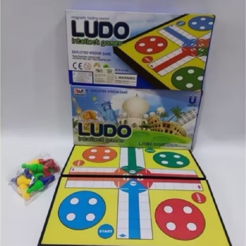 mainan ludo magnet papan board ludo