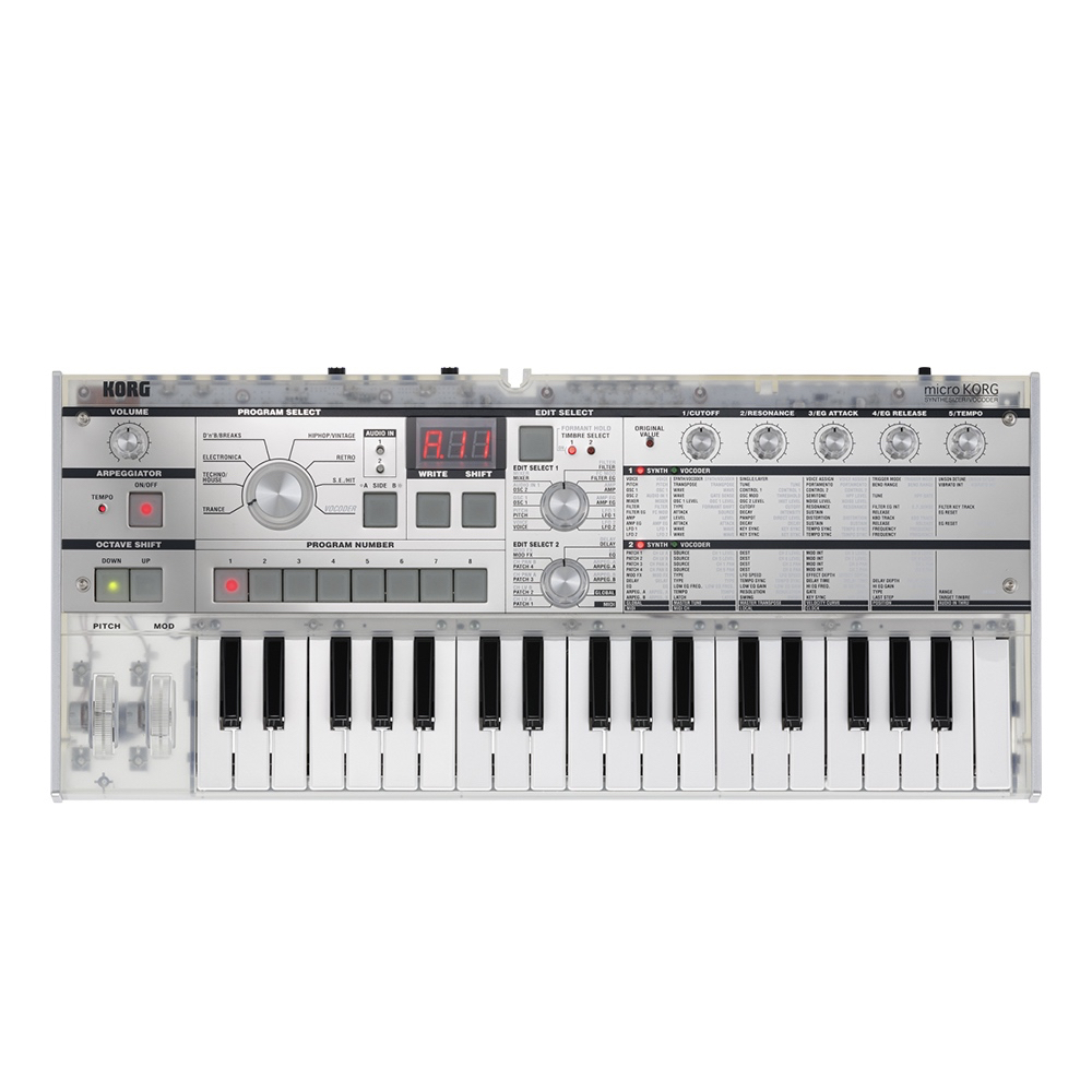 Korg MicroKORG Crystal Synthesizer Vocoder