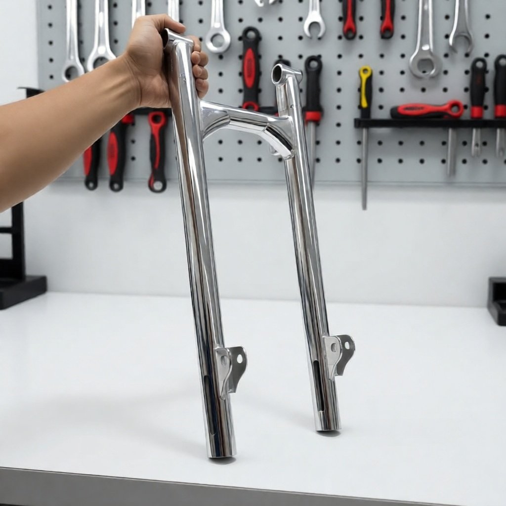 SWING ARM HONDA SUPRA 125 TIPE LONG FINISHING CHROME / AREM SUPRA LONG SET KARET + STELAN RANTAI