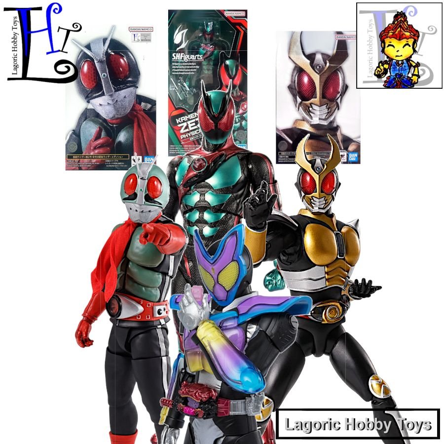 SHF Kamen Rider Bandai Mix Varian LHT 5 Mainan Figure Original (Zeztz 2 Niigo Agito Gavv)