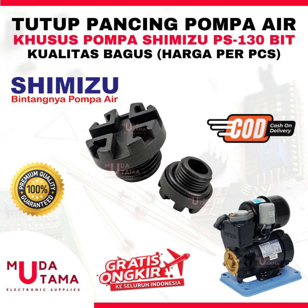 PLUG TUTUP PANCING POMPA AIR SHIMIZU PS130BIT PS 130 BIT - TUTUP PANCING POMPA AIR SHIMIZU PS 130BIT