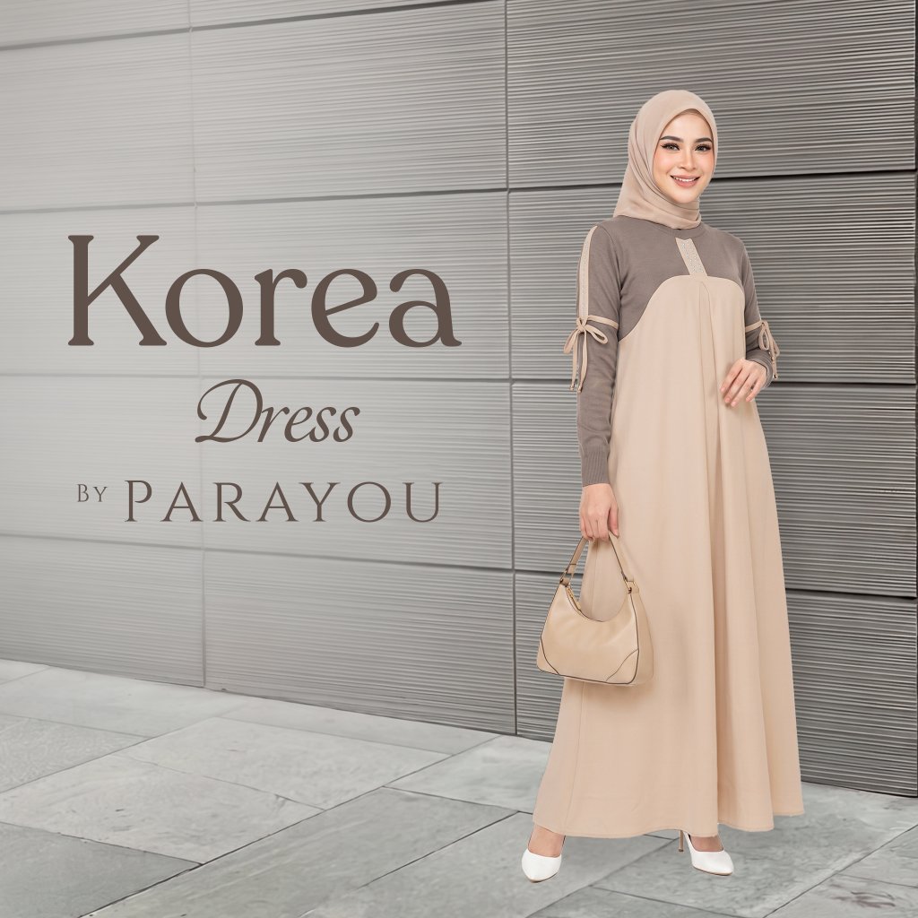 Parayou Hijab Dress Set Elegan Remaja Dewasa GAmis Korea