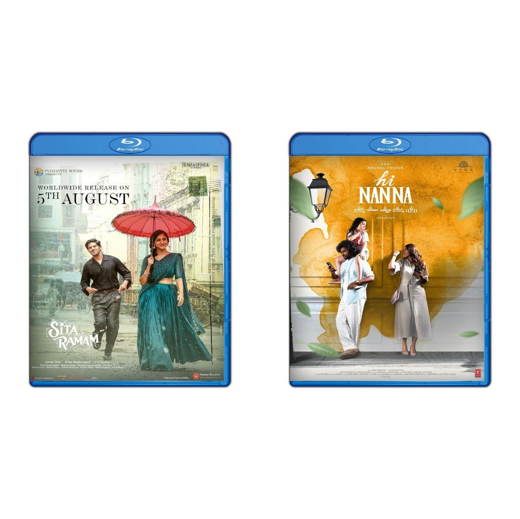 DVD Sita Ramam (2022) + DVD Hi Nanna (2023)