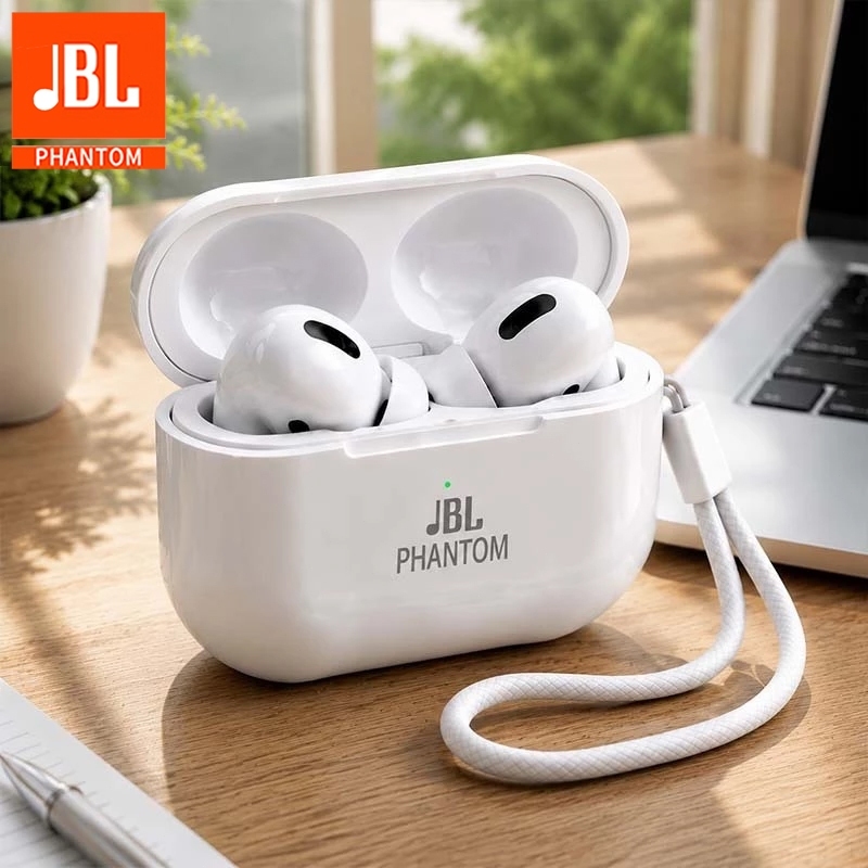 JBL Phantom COD Earphone Nirkabel Bluetooth Headphone Ear Buds Mikrofon Peredam Kebisingan Suara Ste
