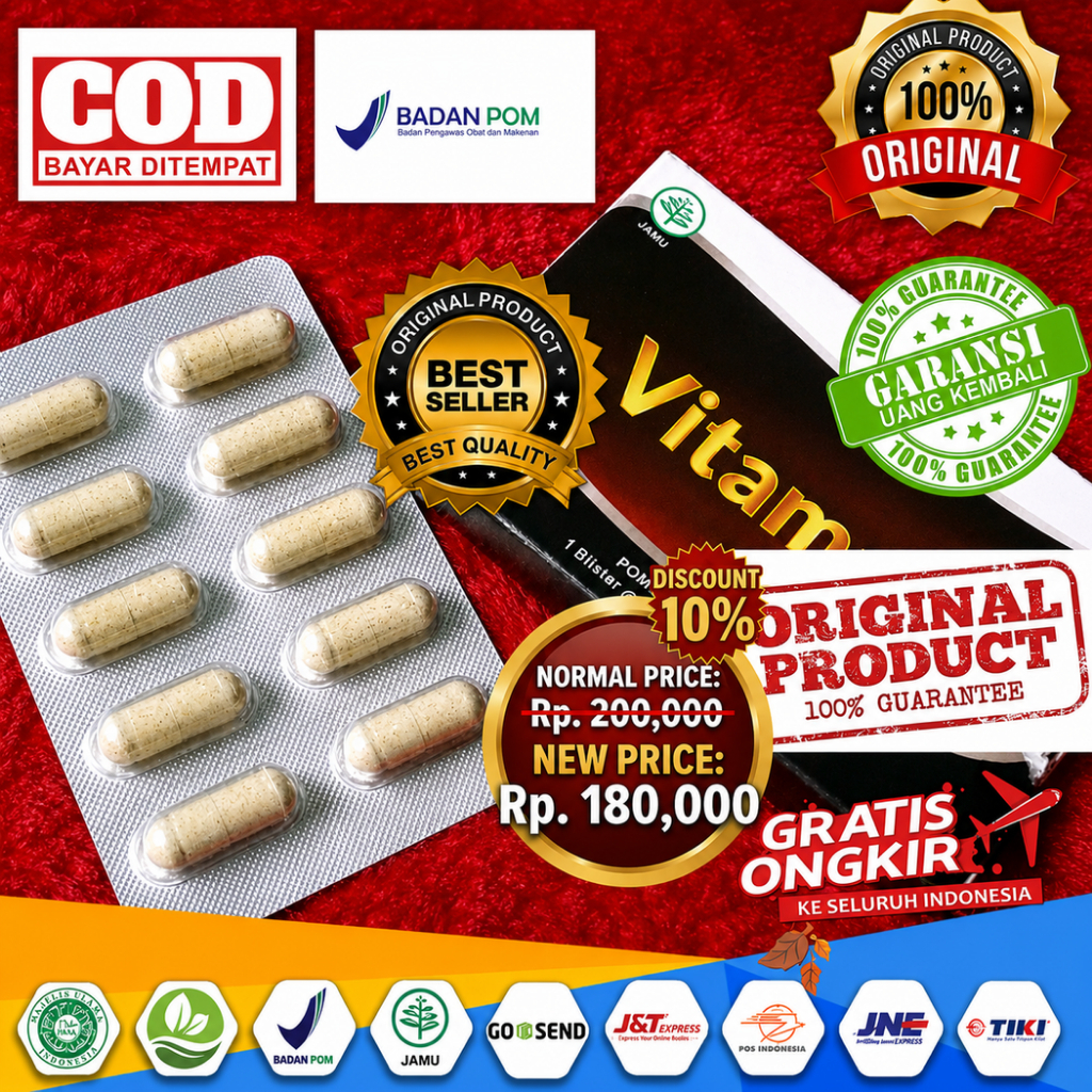 SPECIAL PROMO NF - Vitamell Vitamel Vitamal 100% Original Vitamin Suplemen Herbal 10 Kapsul @450mg