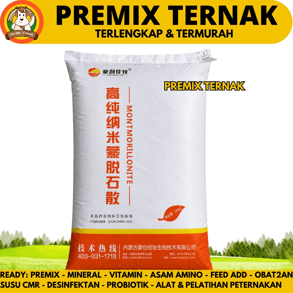 TOXIN BINDER 1 KG MONTMORILLONITE - Feed Additive Pengikat Toxin Mycotoxin Jamur Pada Pakan