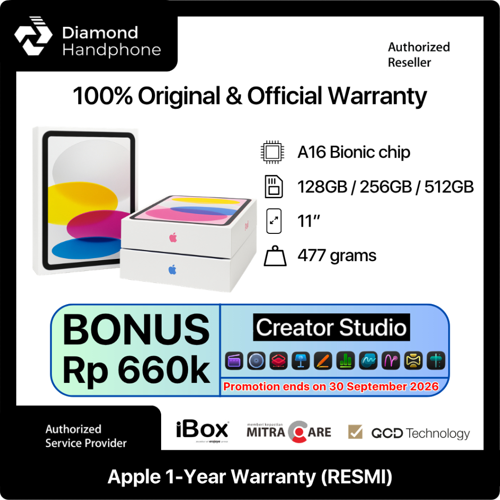 Apple iPad 11 2025 WIFI iPad A16 11 inch 11" 128GB 256GB 512GB Garansi Resmi