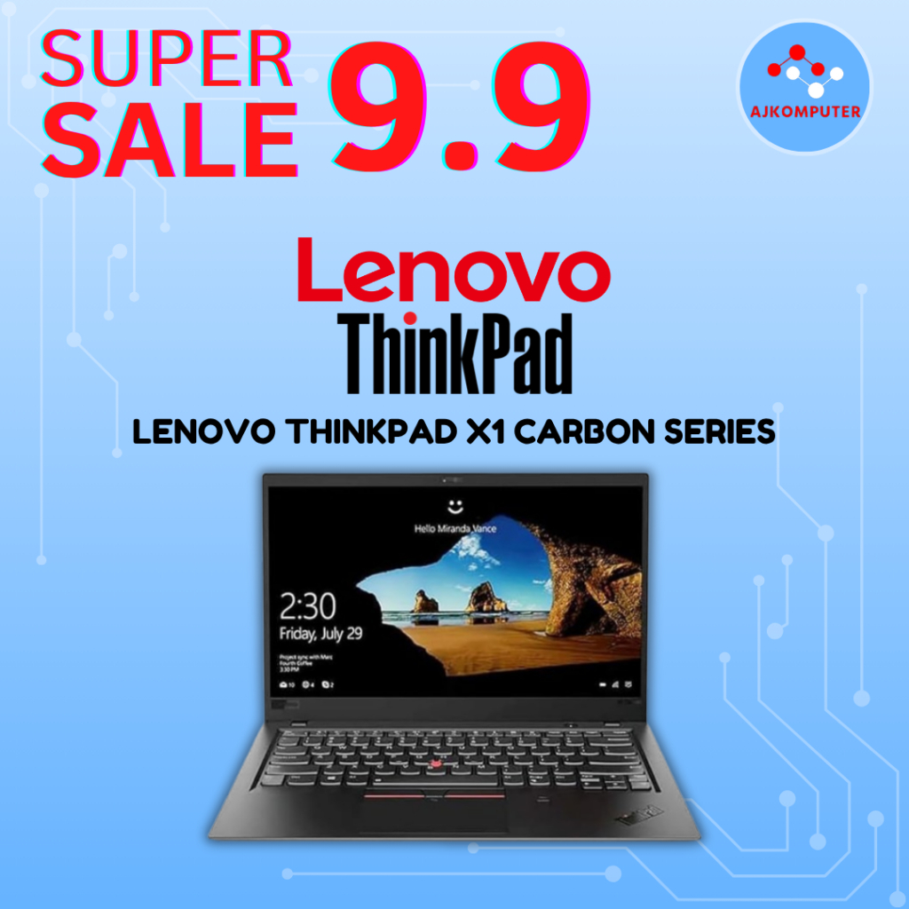 LAPTOP LENOVO THINKPAD X1 CARBON CORE i5 / i7 MEWAH BERGARANSI