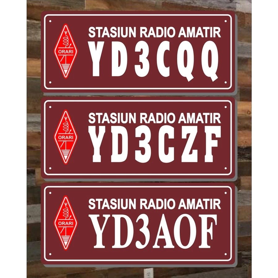 PAPAN CALLSIGN RAPI/ORARI - AKRILIK