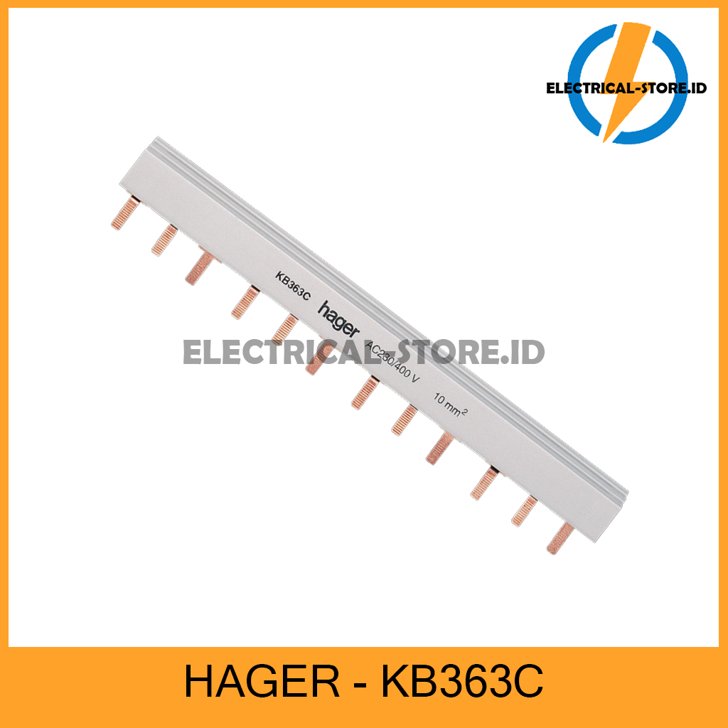 Hager KB363C Busbar for MCB / Jumperan / Sisir MCB / Busbar Sisir 3P