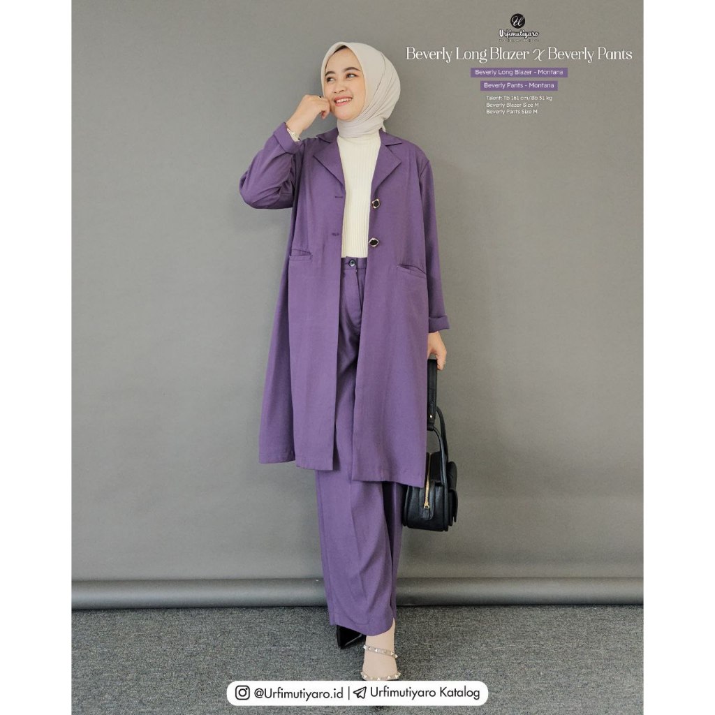 BEVERLY LONG BLAZER x PANTS