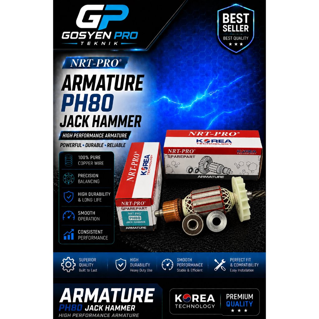 ARMATURE HAMMER DEMOLITION / JACK HAMMER PH-80 HD NRT-PRO