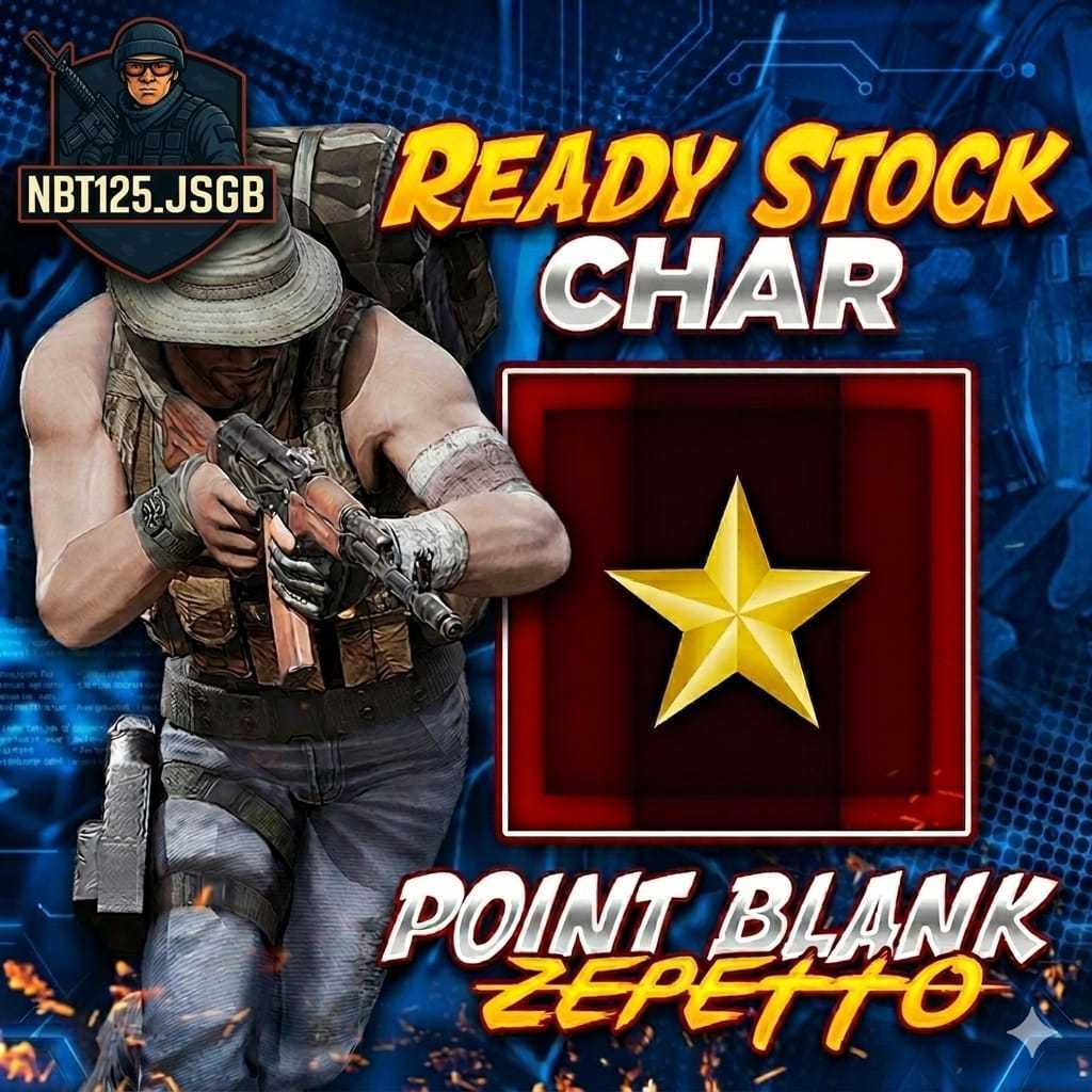 CHAR POINTBLANK BINTANG 1 SULTAN T77 PERMANENT QC 150D | DATA POLOS | FULL TITLE | GAME PC