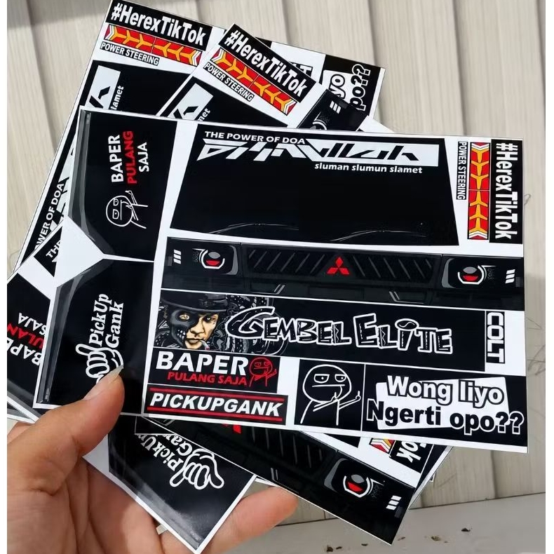 Sticker Pack Miniatur L300 Pick Up