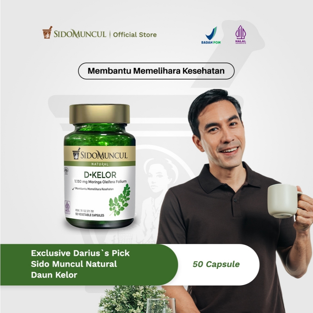 Sido Muncul Natural Sari Daun Kelor 50’k - Baik untuk Membantu Memelihara Kesehatan