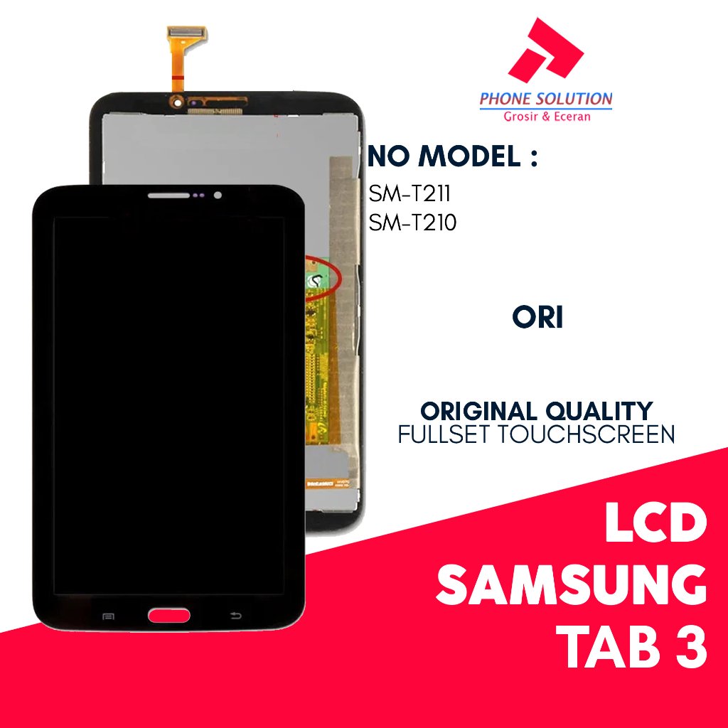 LCD Samsung Tab 3 SM-T211 / SM-T210 Original Fullset Touchscreen