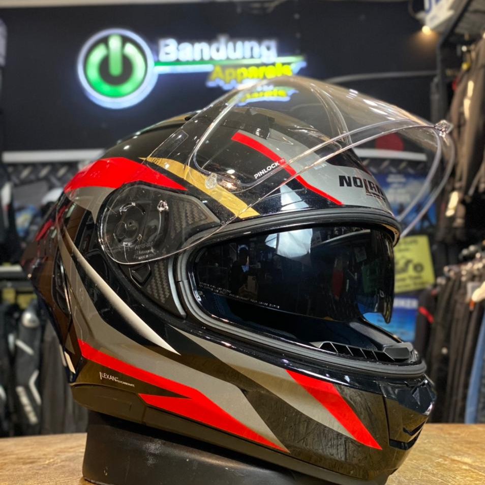 2nd Nolan N606 Sport Lesmo 353 Nero Rosso Antracite Oro size M Helm second Nolan