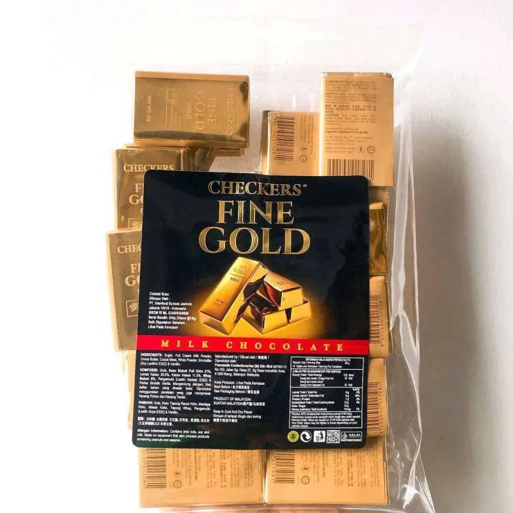 CHECKERS Fine Gold Milk Chocolate 300GR