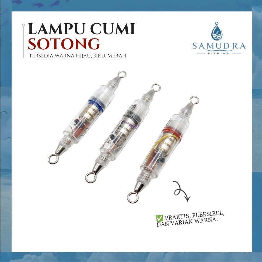 Lampu Cumi Sotong Kebutuhan Mancing Varian Warna