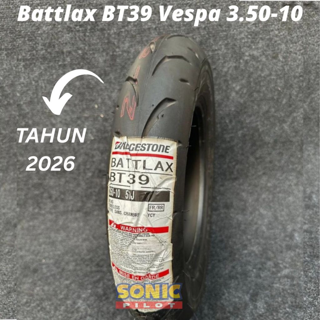 Ban Vespa Battlax BT39 Bridgestone 3.50-10