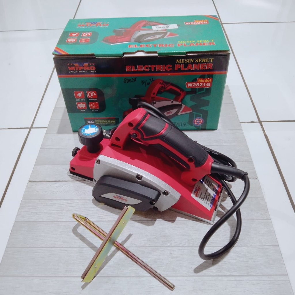 MESIN SERUT KAYU PASAH SERUT W2821G ELECTRIC PLANER WIPRO