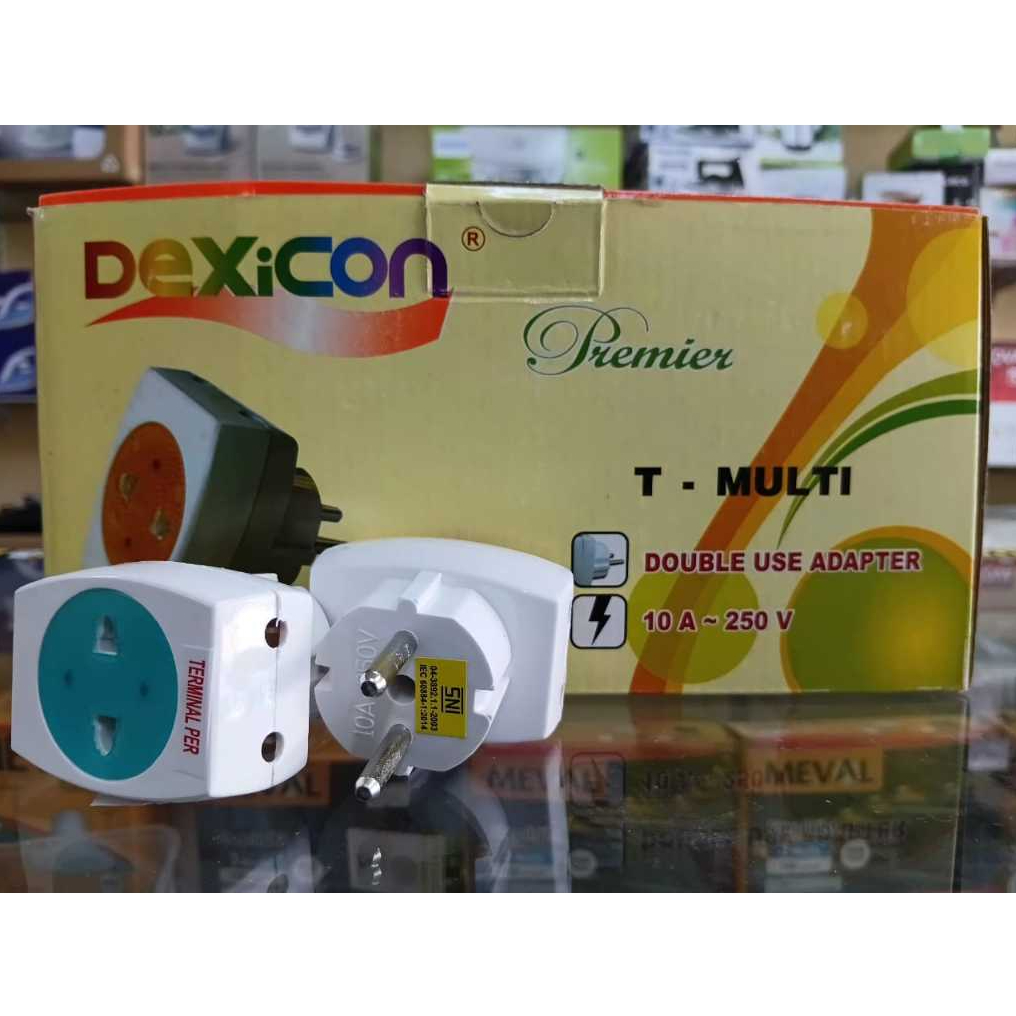 STEKER T - COLOKAN T MULTI DEXICON - 10A 250V - SNI 100% ORI