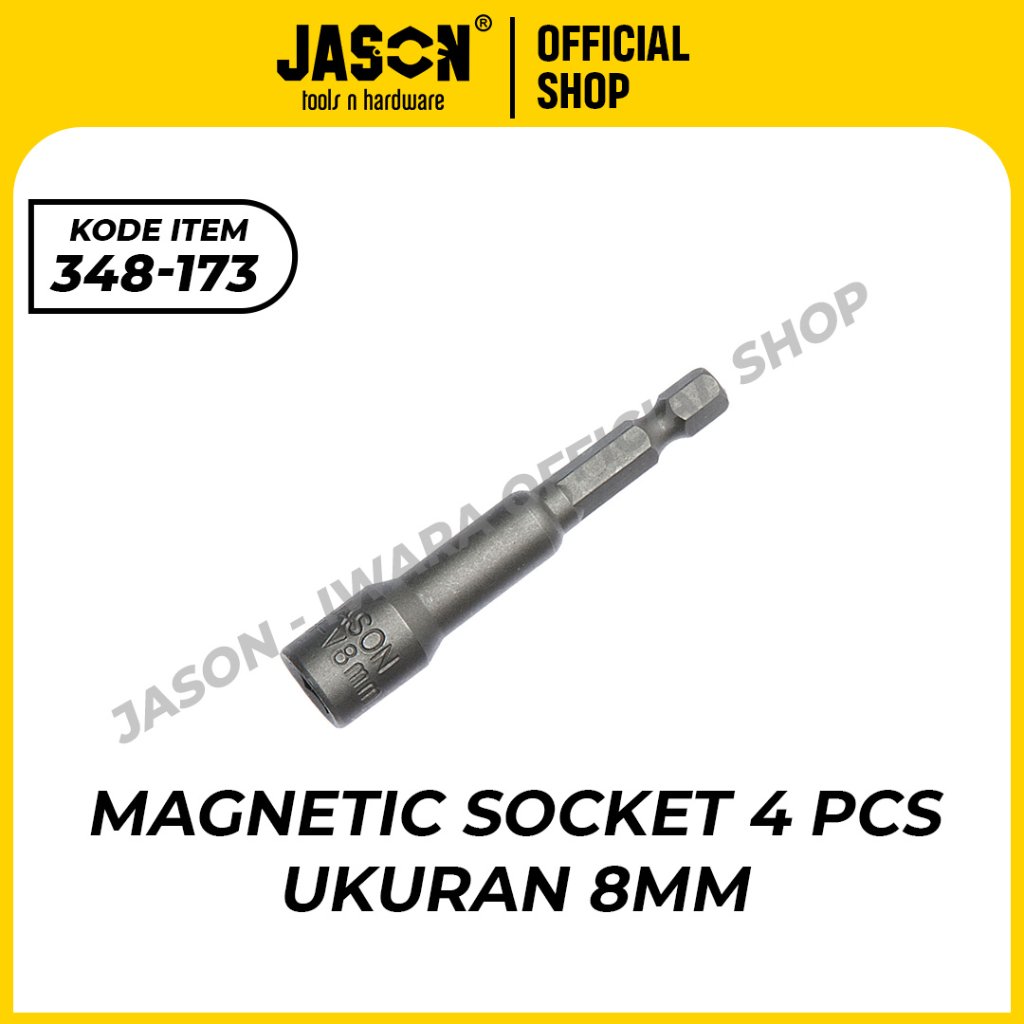 MAGNETIC SOCKET 4 PCS 8MM JASON 348-173