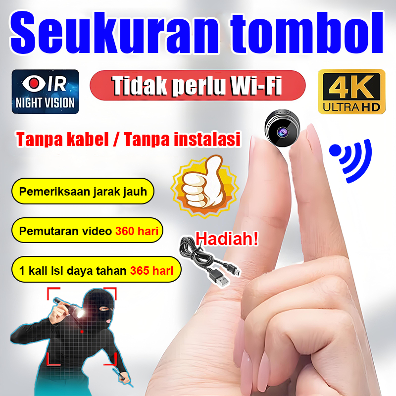 [  24 jam untuk tiba ] kamera mini kamera cctv mini sambung ke hp kamera 360 murah kamera kecil came