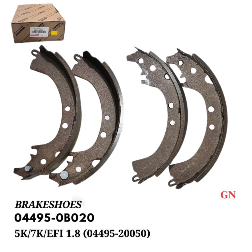 BRAKESHOES 5K/7K/EFI 1.8 (04495-20050) 04495-0B020 GN