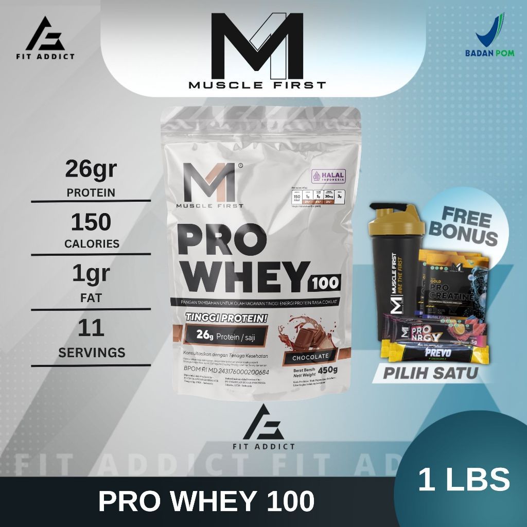 M1 Muscle First Pro Whey 100 1 Lbs Lb 450 Gram Musclefirst ProWhey 100 Whey Protein