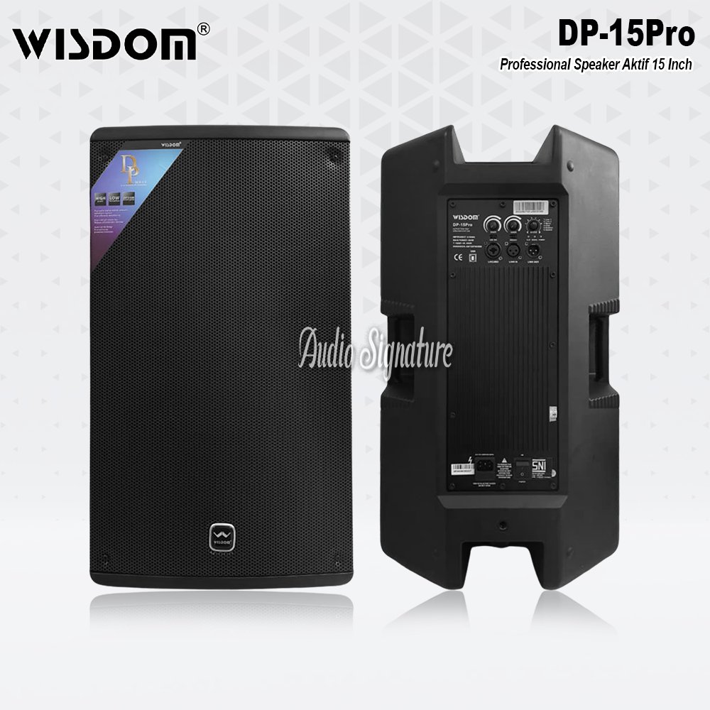 Speaker Aktif 15 Inch WISDOM DP15PRO | DP 15PRO | DP 15 PRO Original Harga 1 PCS