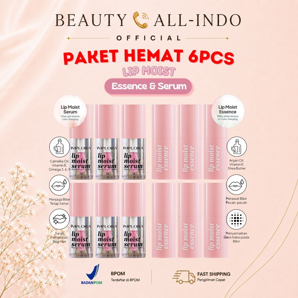 IMPLORA[PAKET 6PCS] Lip Moist Essence | Serum