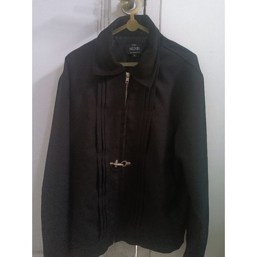 Preloved SIGNORE Monaco Clasp Jacket (Black, Size S)
