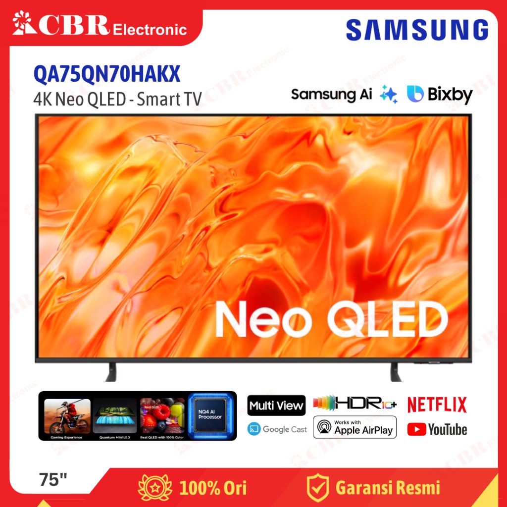 TV SAMSUNG 75 INCH QA75QN70HAKX ( 4K Neo QLED – Smart TV )